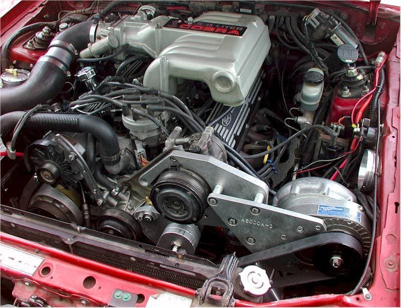 Ford Mustang and Cobra 1986-1993 5.0L Procharger - HO Intercooled System with P1SC 8 rib