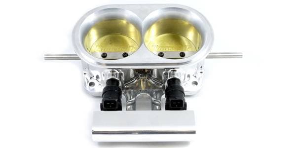 Accufab 2-Barrel Dual 2.75" Blade Mountain Motor Throttle Body w/ Fuel Rail
